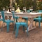 Flash Furniture Tenley Commercial Grade Distressed Blue Metal Indoor-Outdoor Stackable Chair ET-3534-COM-B-GG - alternate 6